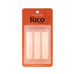 RICO REA03X Rico Bass Clarinet Reeds; 3 Pack